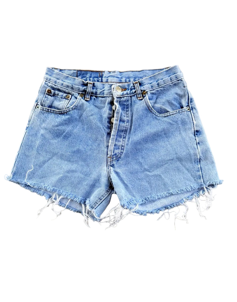 Vintage Levi's 501 Cut-Off Denim Shorts | Size 27 | 1990s | Made in USA