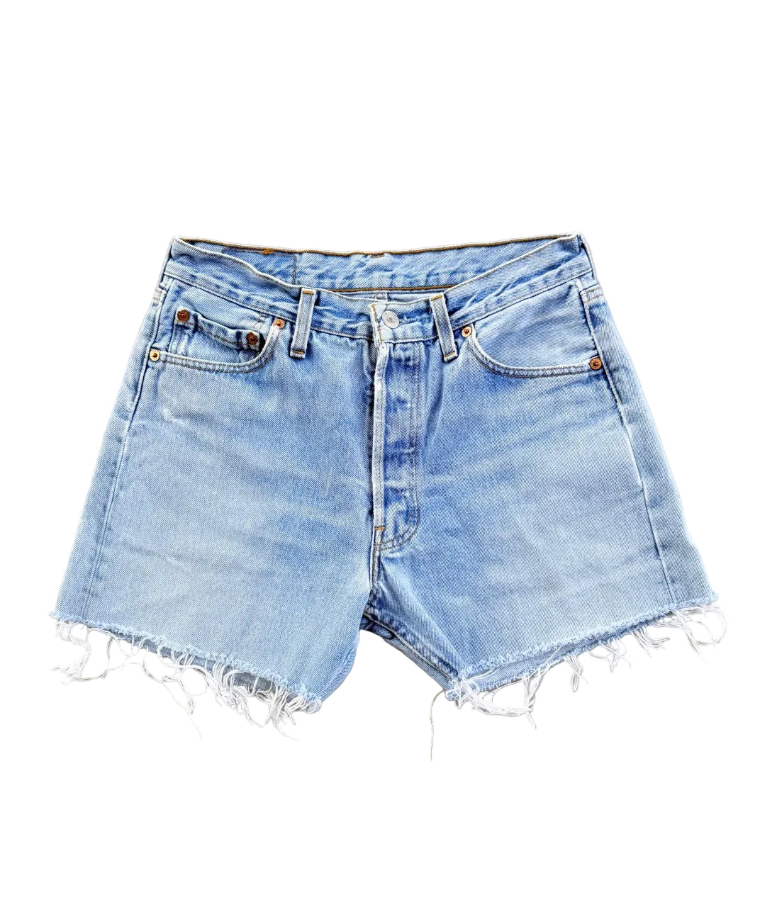 Vintage Levi's 501 Cut-Off Denim Shorts | Size 28 | 1990s | Made in USA