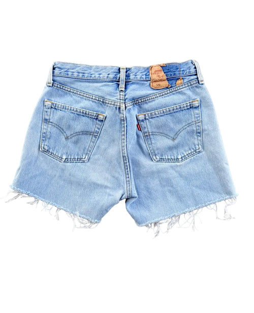 Vintage Levi's 501 Cut-Off Denim Shorts | Size 28 | 1990s | Made in USA