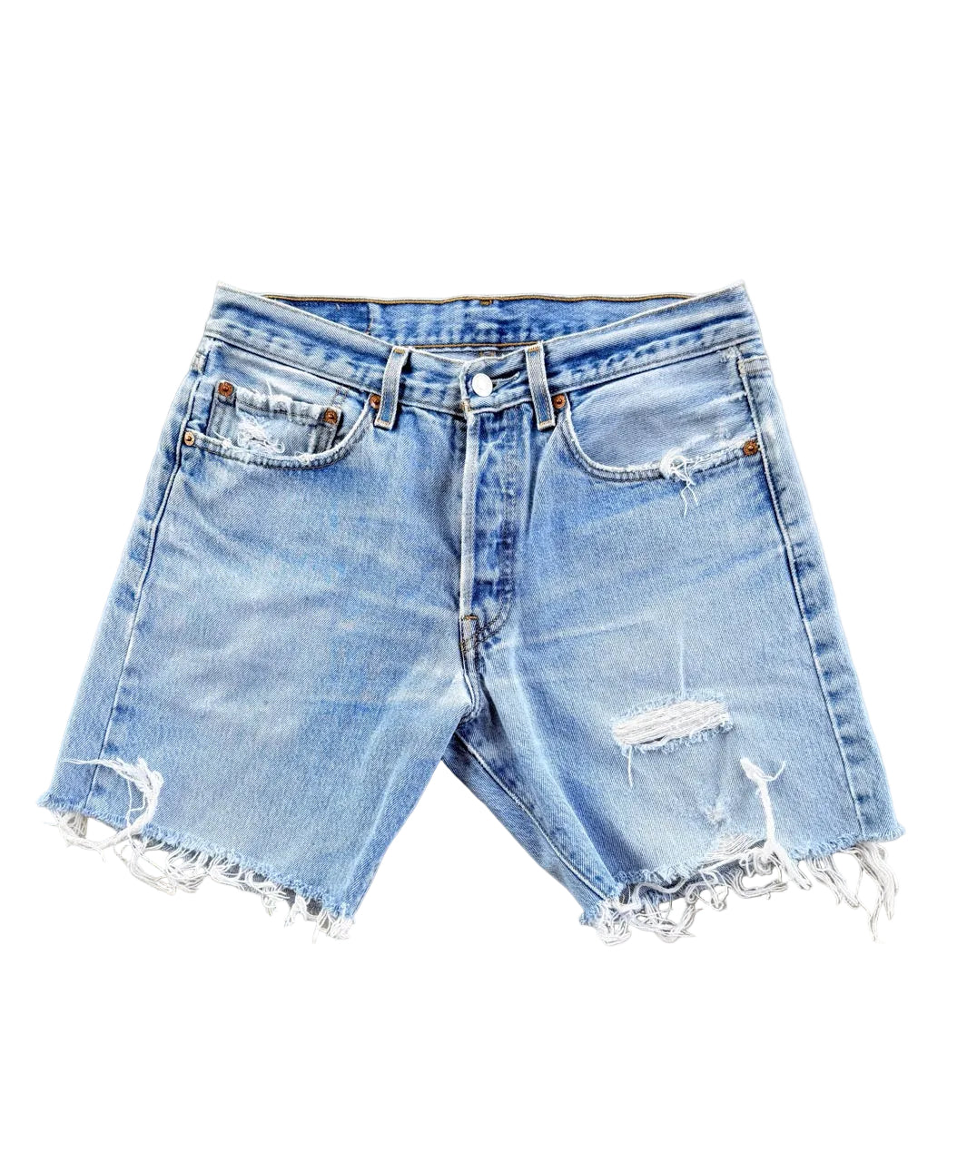 Vintage Levi's 501 Cut-Off Denim Shorts | Size 30 | 1990s | Made in USA