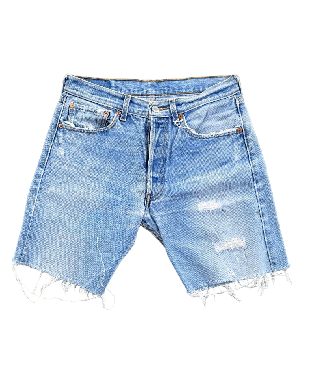 Vintage Levi's 501 Cut-Off Denim Shorts | Size 30 | 1990s | Made in USA
