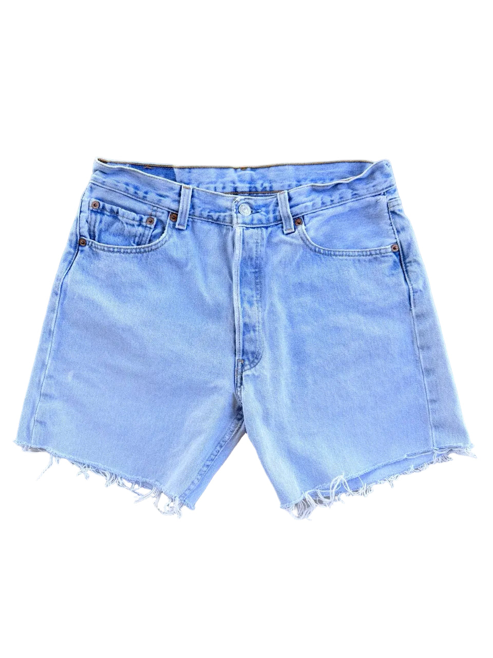Vintage Levi's 501 Cut-Off Denim Shorts | Size 30 | 1990s | Made in USA