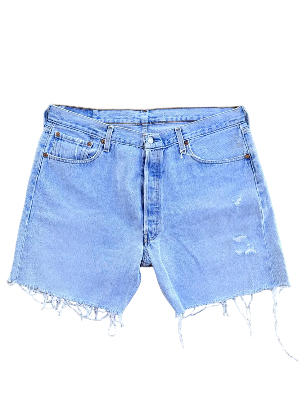 Vintage Levi's 501 Cut-Off Denim Shorts | Size 36 | 1990s | Made in USA
