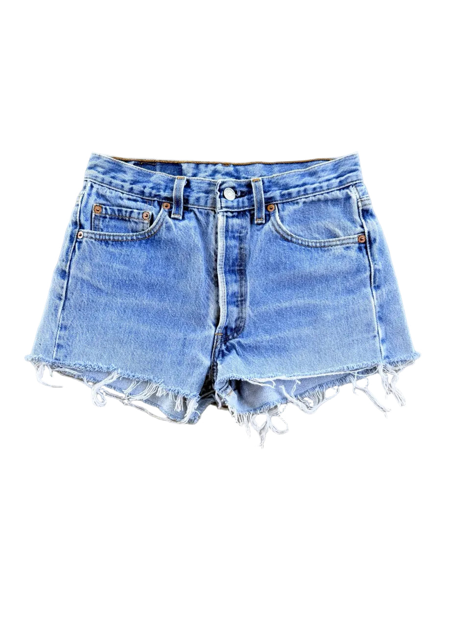 Vintage Levi's 501 Cut-Off Denim Shorts | Size 26 | 1990s | Made in USA