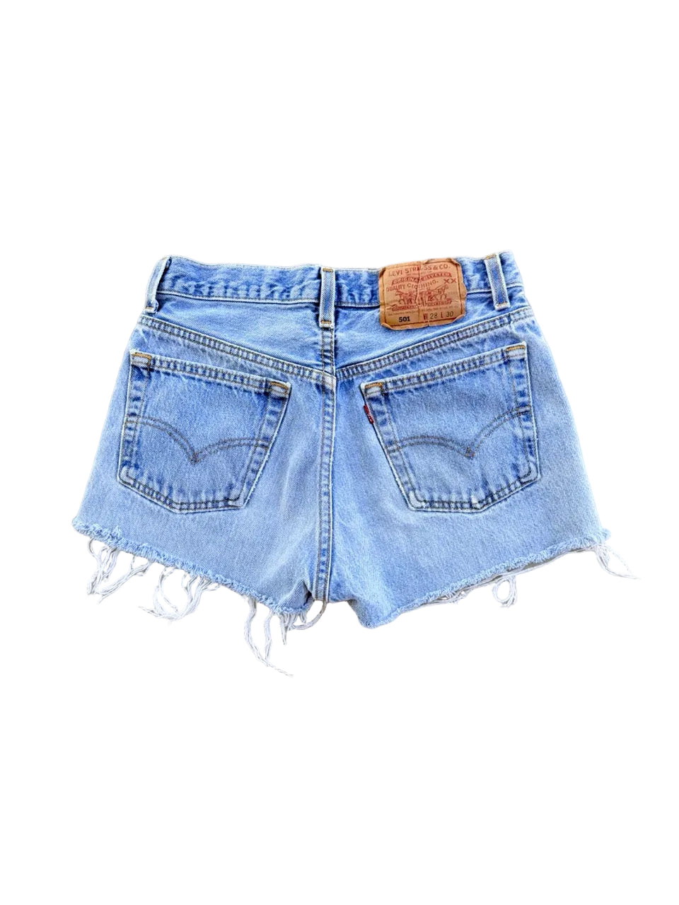 90s USA製 Levis501 cutoff short denim 1990s Vintage Levi's 501 Cut-Off Denim Shorts Size 26 | Pink