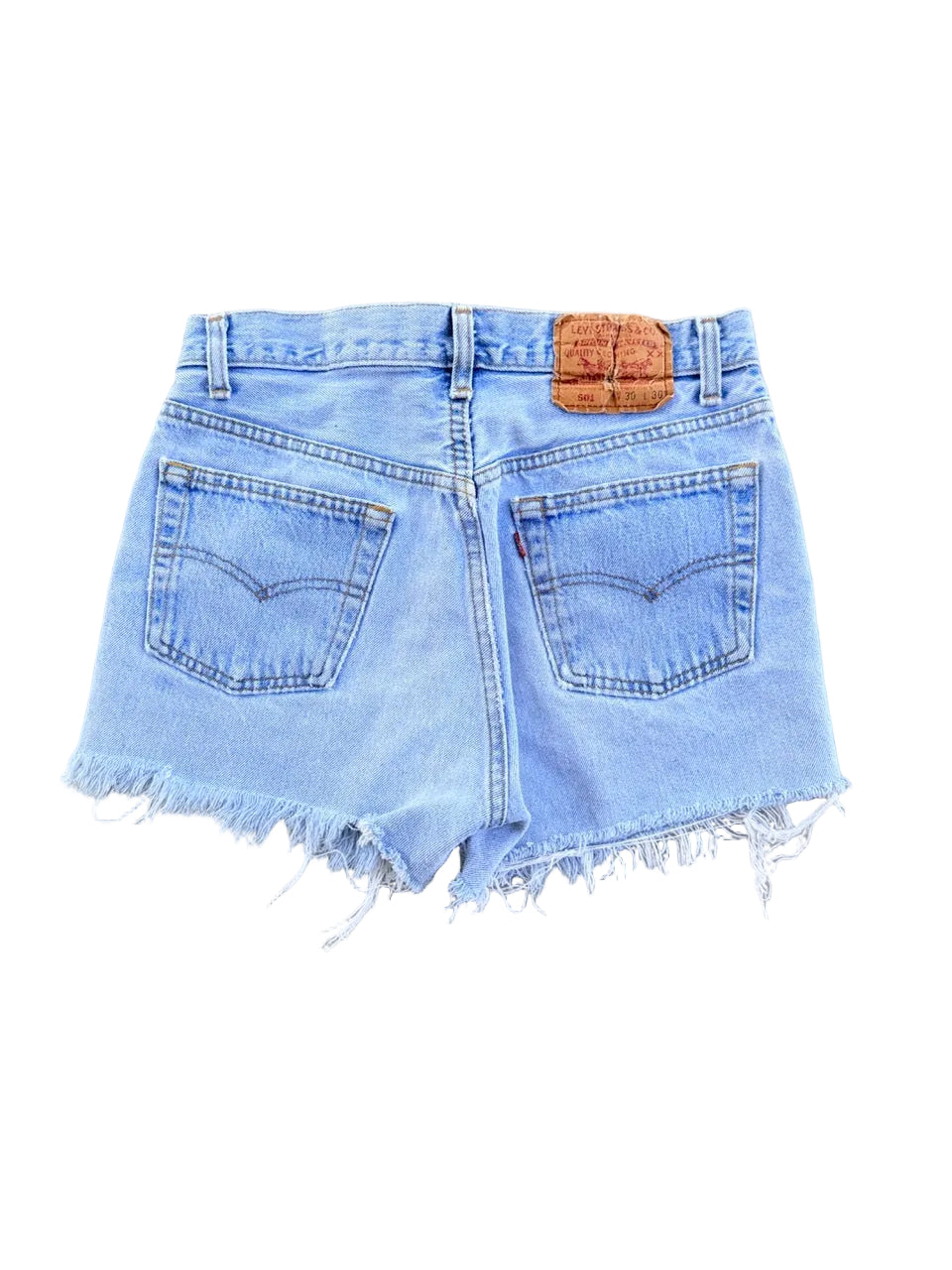 Vintage Levi's 501 Cut-Off Denim Shorts | Size 28 | 1990s | Made in USA