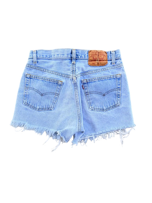 Vintage Levi's 501 Cut-Off Denim Shorts | Size 28 | 1990s | Made in USA