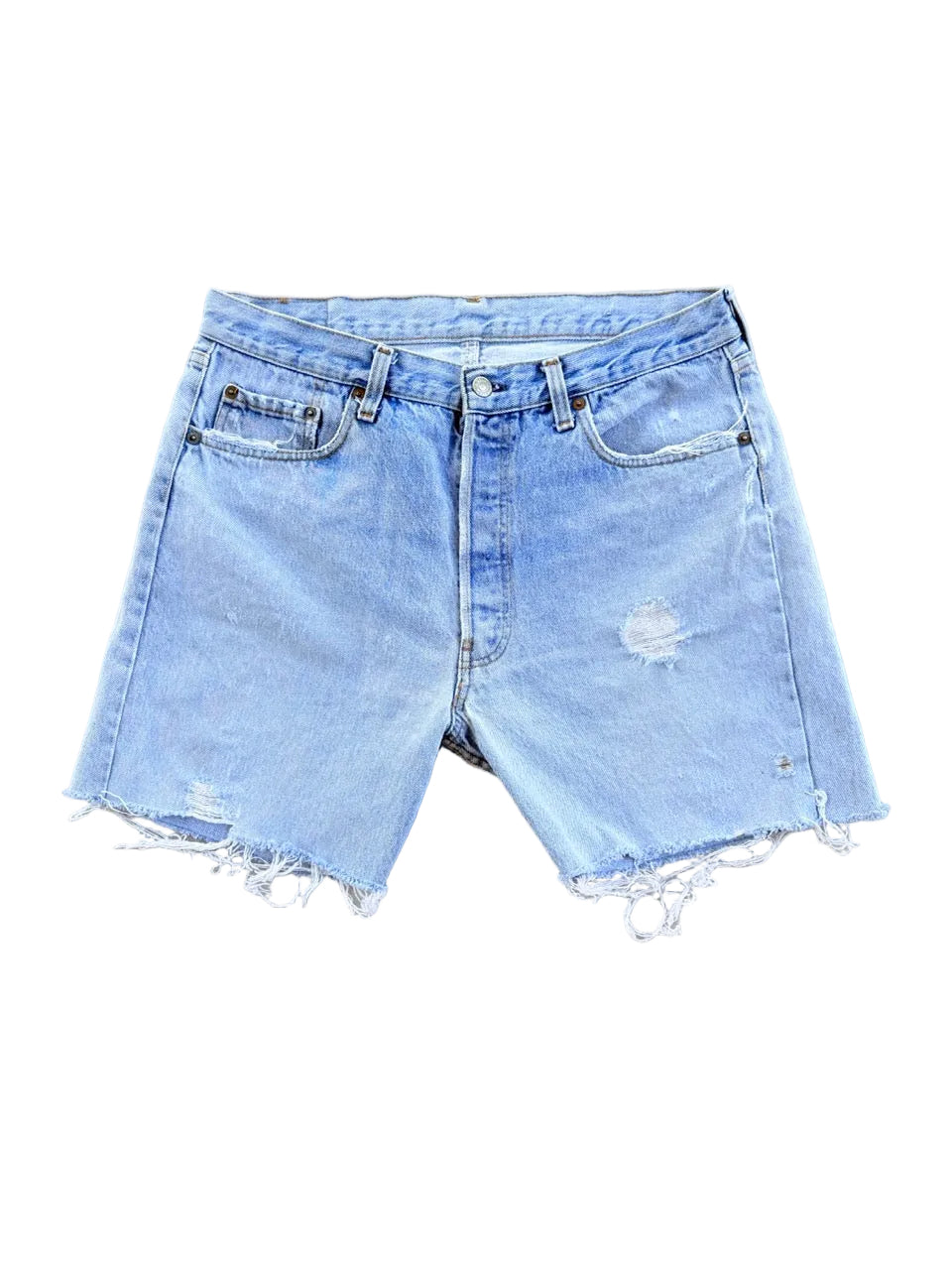Vintage Levi's 501 Cut-Off Denim Shorts | Size 32 | 1990s | Made in USA