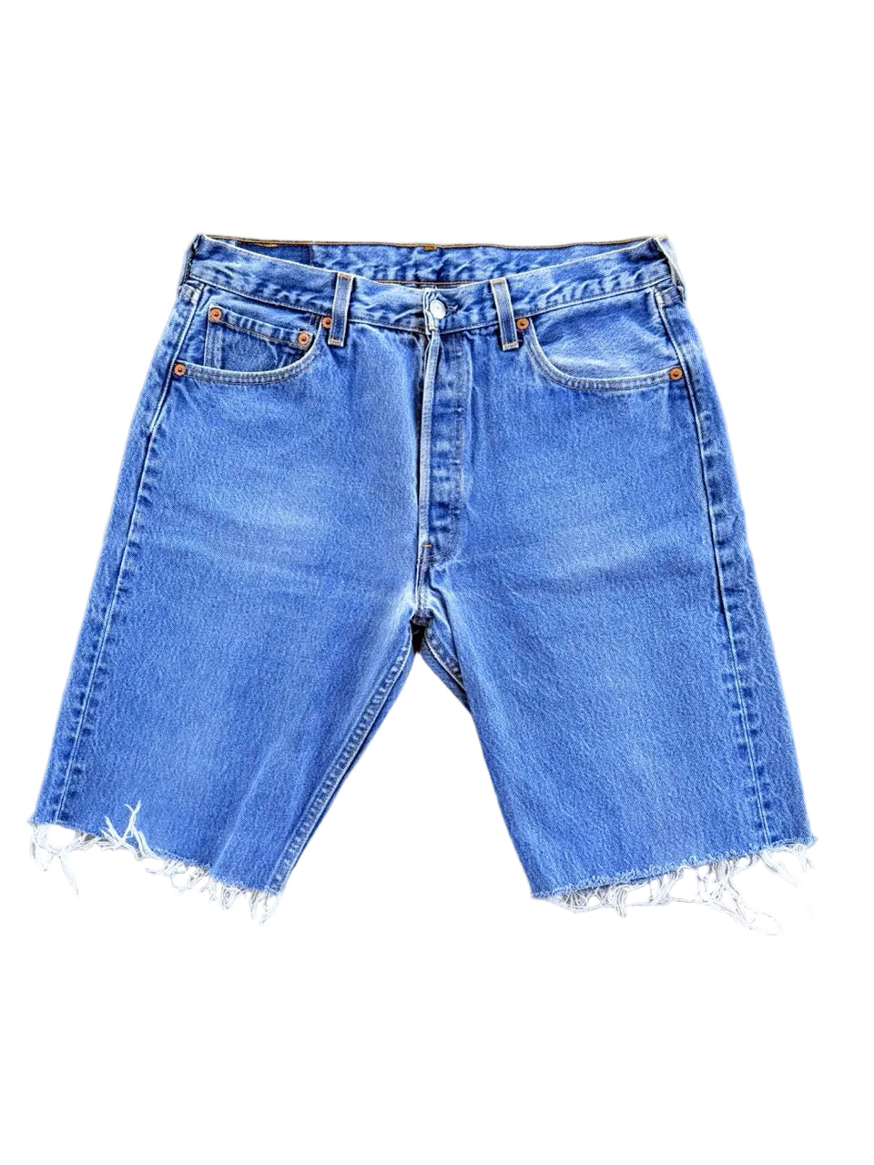 Vintage Levi's 501 Cut-Off Denim Shorts | Size 32 | 1990s | Made in USA
