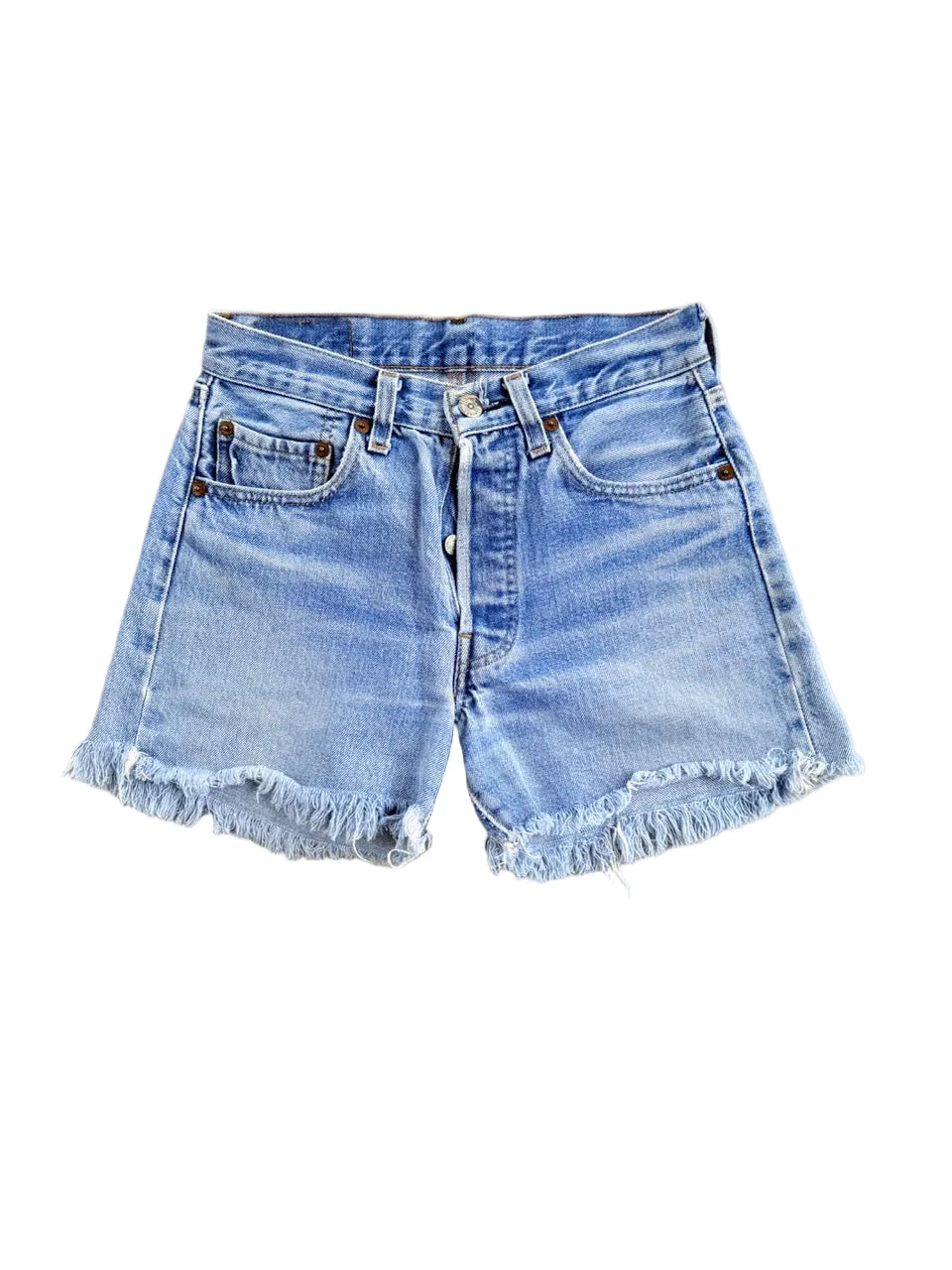 Vintage Levi's 501 Cut-Off Denim Shorts | Size 26 | 1990s | Redline Selvedge | Made in USA