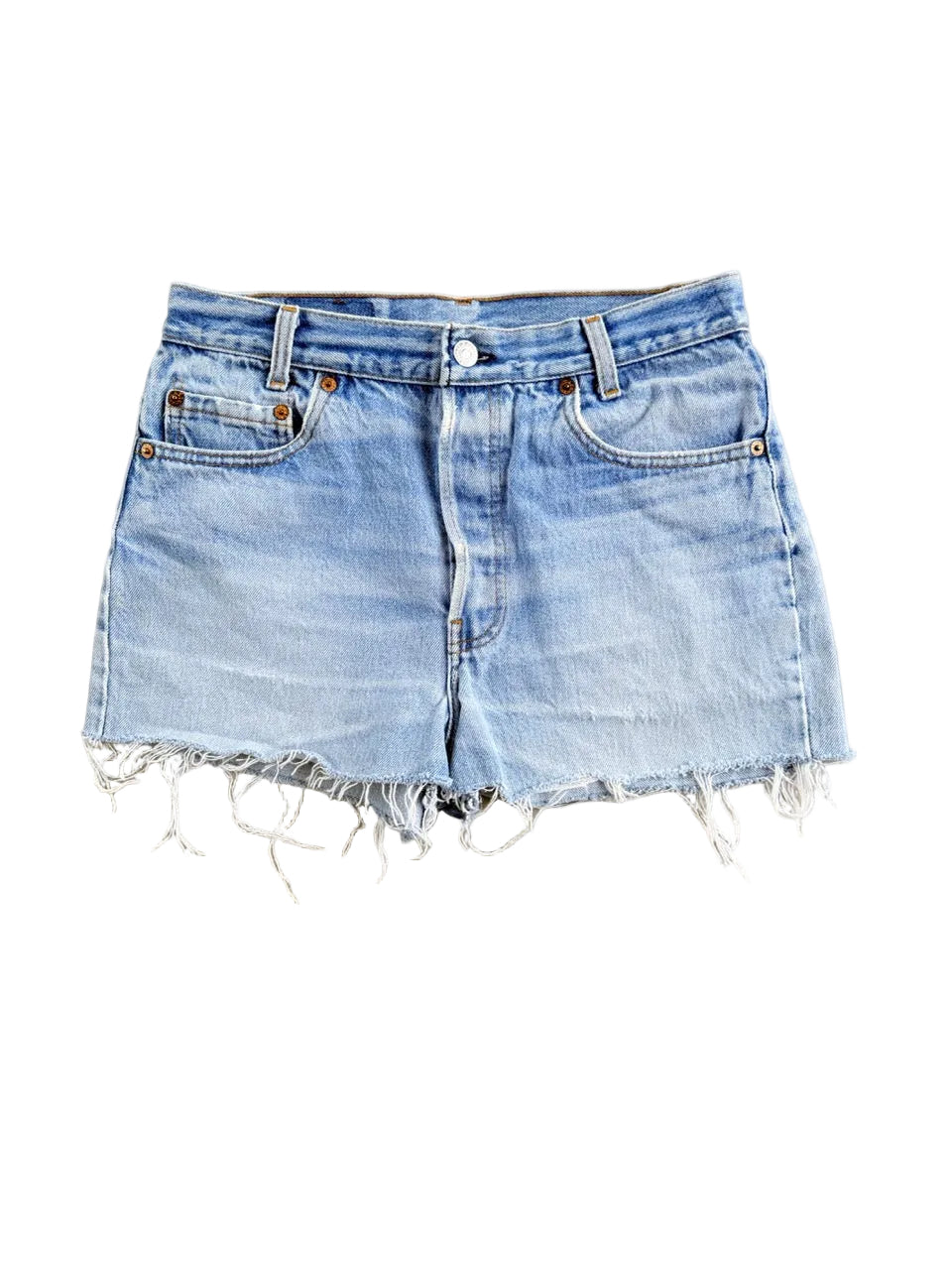 Vintage Levi's 501 Cut-Off Denim Shorts | Size 28 | 1990s | Made in USA