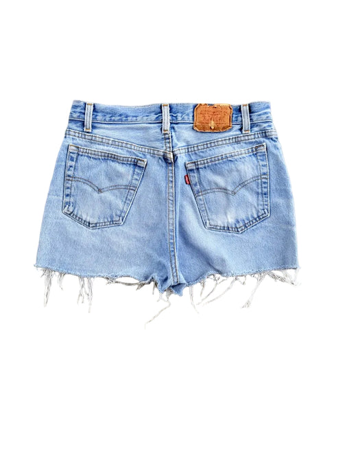 Vintage Levi's 501 Cut-Off Denim Shorts | Size 28 | 1990s | Made in USA