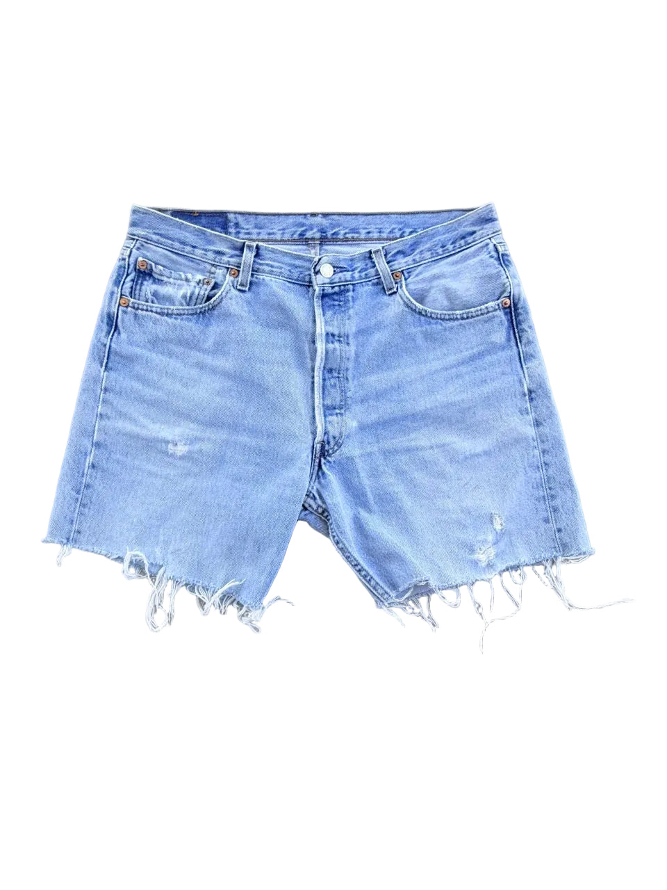 Vintage Levi's 501 Cut-Off Denim Shorts | Size 33 | 1990s | Made in USA