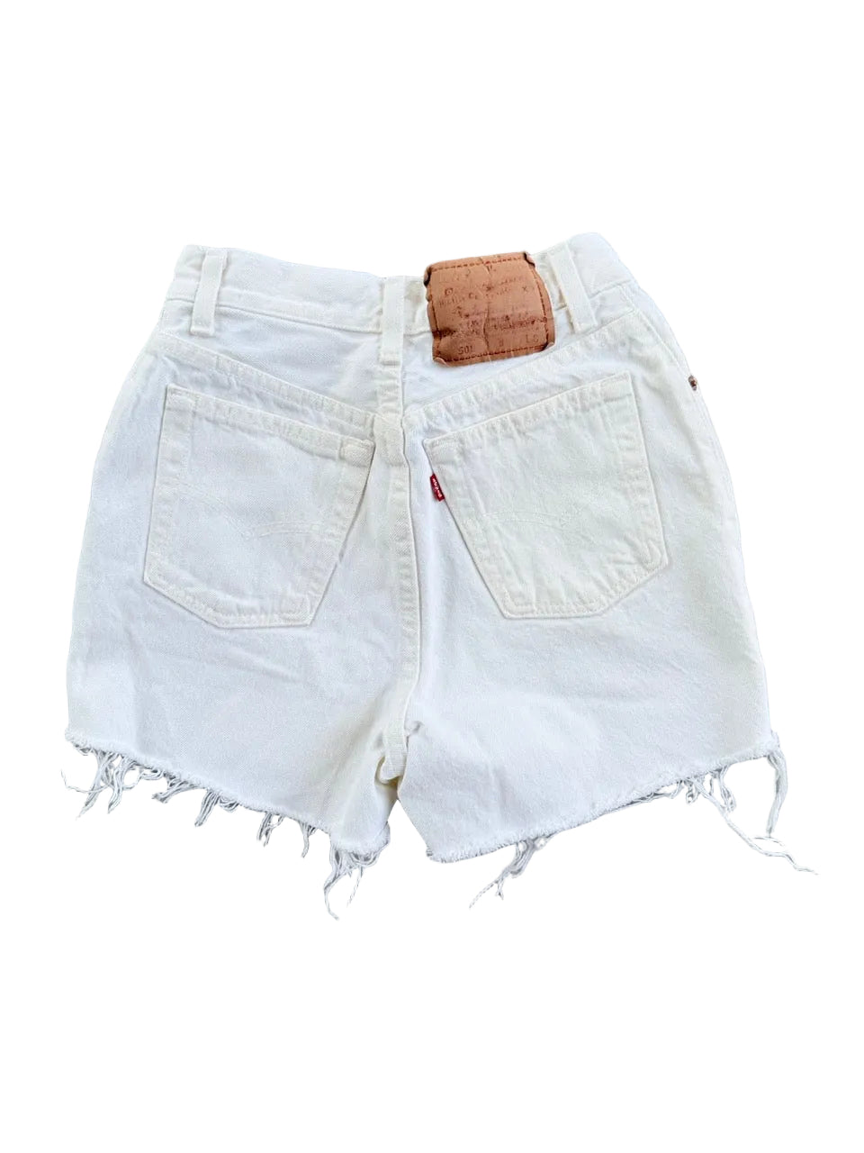 Vintage Levi's 501 Cutoff Shorts | Size 23 | White | 1990s | Made in USA