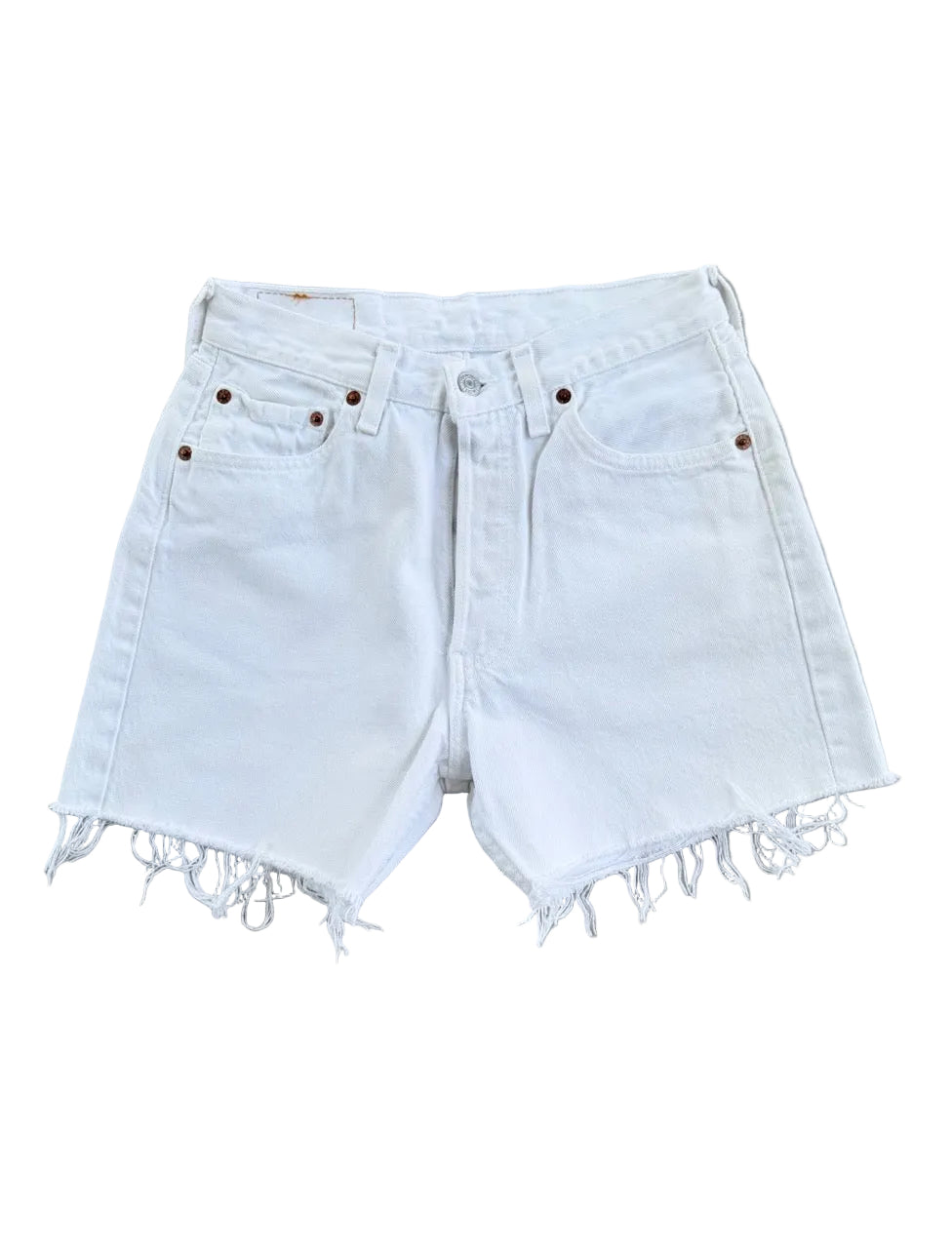 Vintage Levi's 501 Cutoff Shorts | Size 26 | White | 1990s | Made in USA