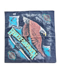 1990s Vintage Harley-Davidson Black Eagle Bandana | 21x21 | Made in USA