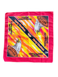 1990s Vintage Harley-Davidson Righteous Ruler Red/Orange Eagle Bandana | 21x21
