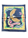1990s Vintage Harley-Davidson Black Lady Harley Bandana | 31x25