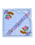 1990s Vintage Harley-Davidson White Eagle & Rose Bandana | 31x25