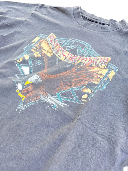1990s Vintage Harley-Davidson Black T-Shirt | 21" Width x 28" Length