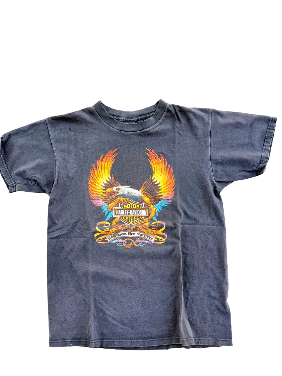 1990s Vintage Harley-Davidson Black T-Shirt | 21" Width x 28" Length