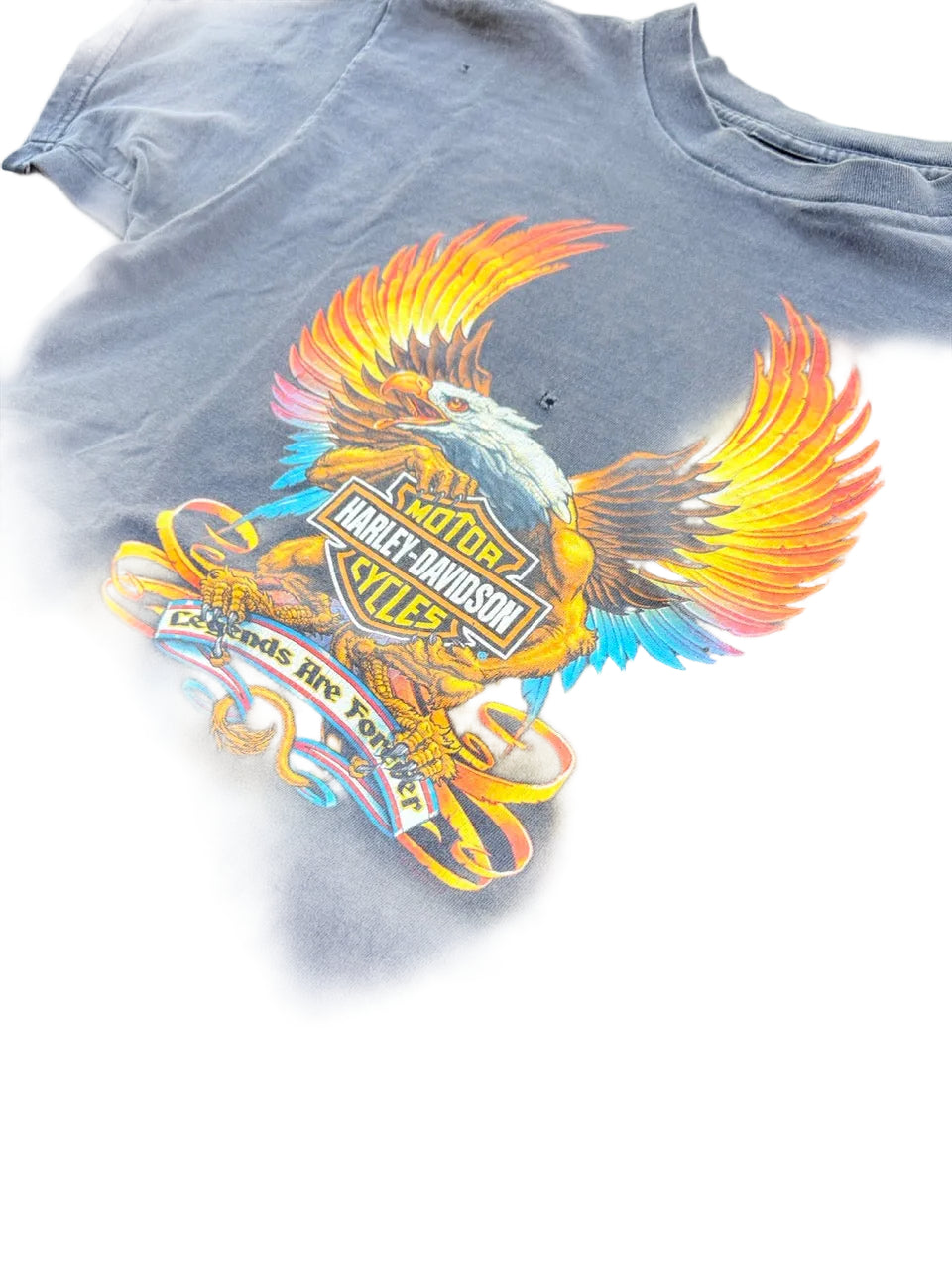 1990s Vintage Harley-Davidson Black T-Shirt | 21" Width x 28" Length