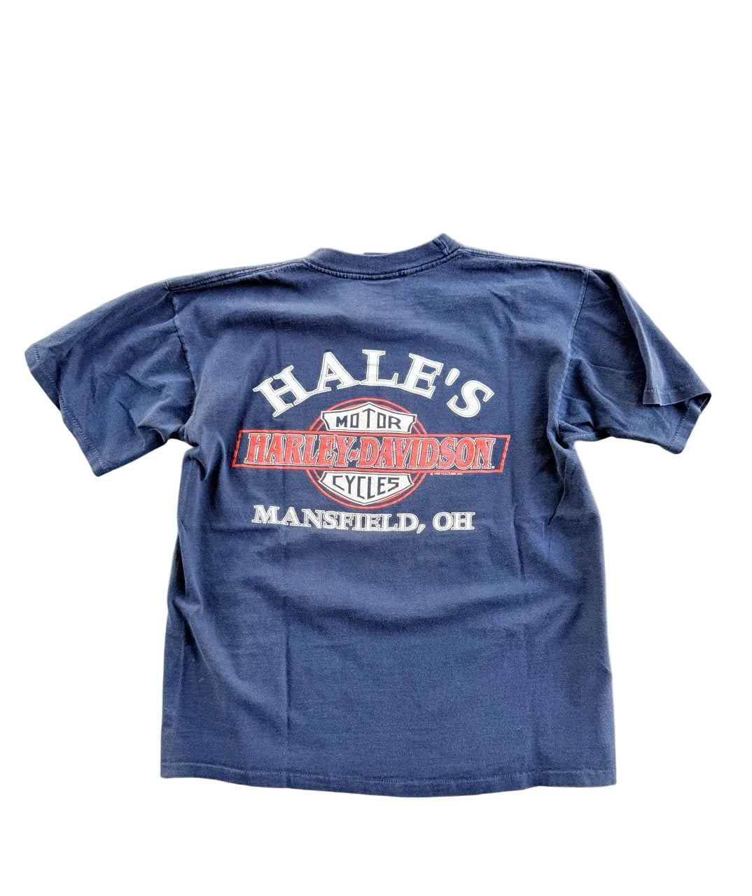 1990s Vintage Harley-Davidson Black T-Shirt | 21" Width x 26" Length