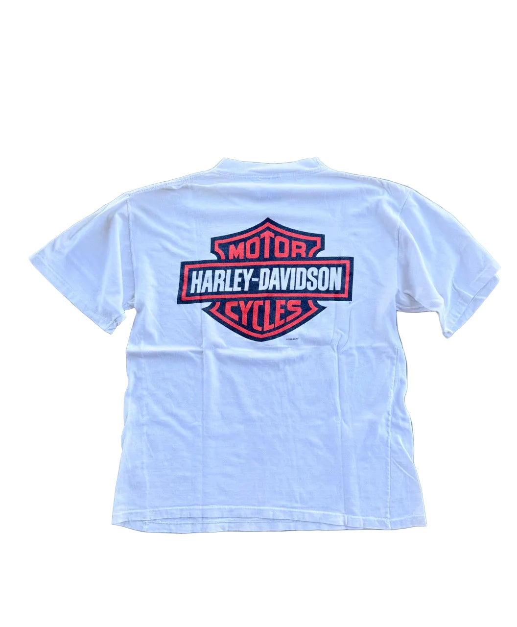 Vintage Harley-Davidson "County" White T-Shirt | 23" Width x 28" Length