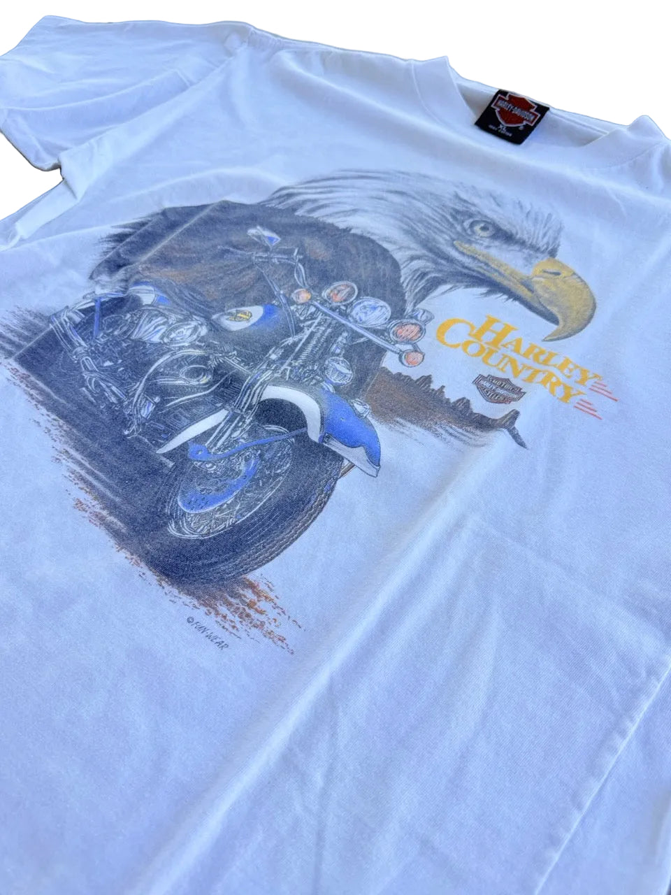 Vintage Harley-Davidson "County" White T-Shirt | 23" Width x 28" Length