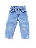 Vintage Levi's 550 Orange Tab Kids Jeans | 18" x 13" | Approx. 3T | 1990s