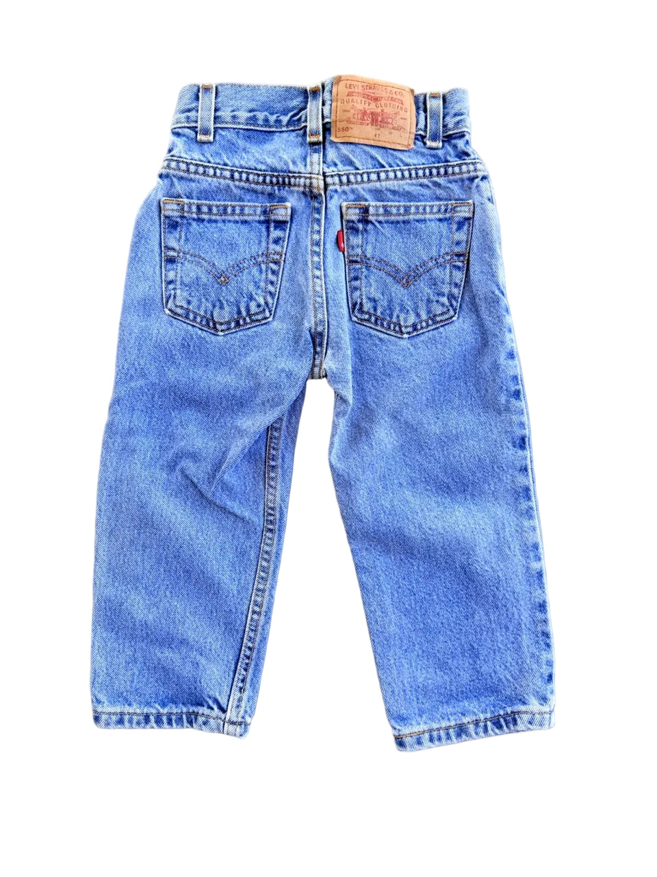 Vintage Levi's 550 Kids Jeans | 19" x 13" | Approx. 3T/4T | 1990s