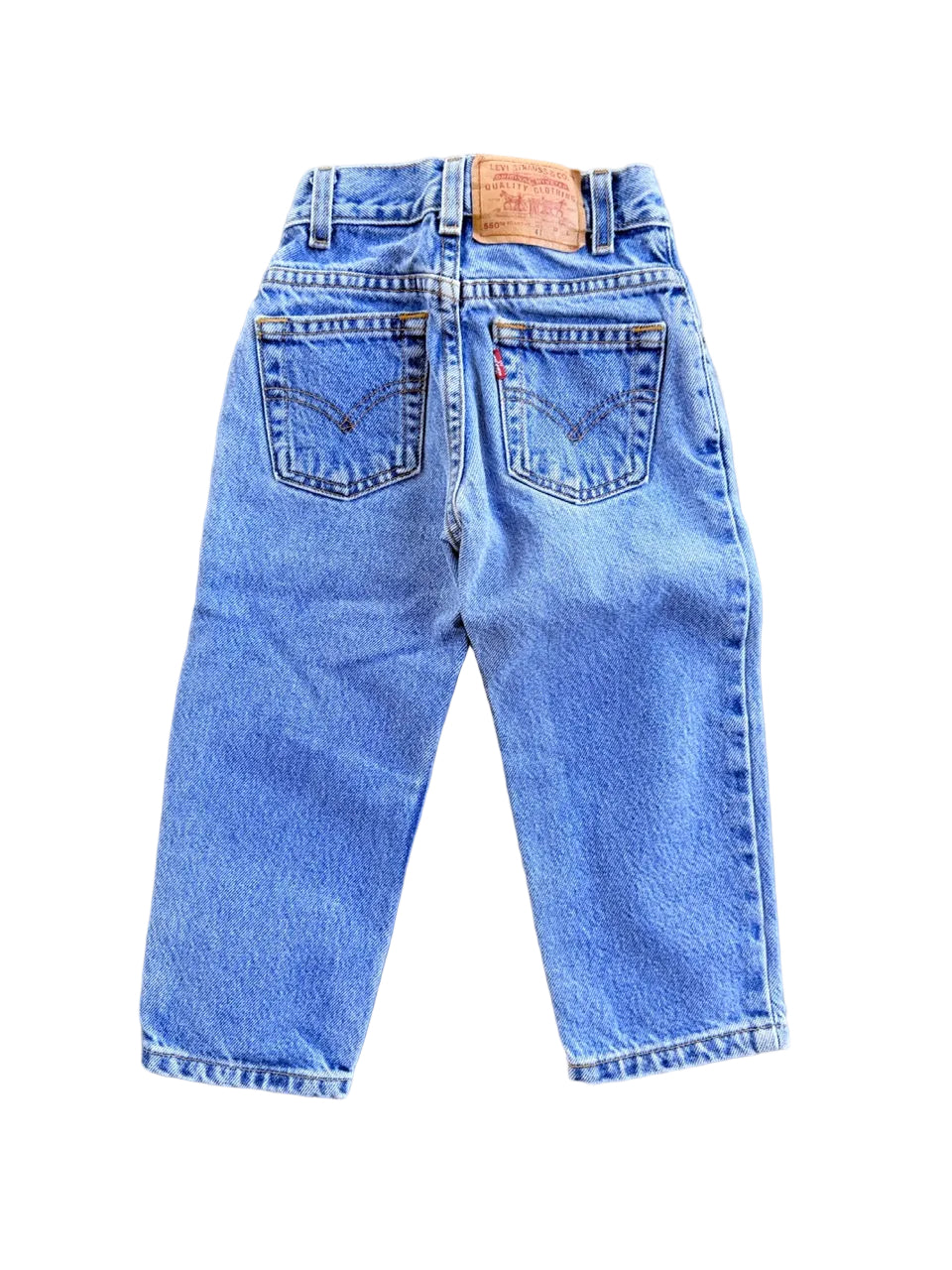 Vintage Levi's 550 Kids Jeans | 18" x 13" | Approx. 3T | 1990s