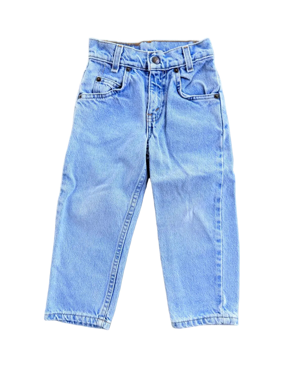 Vintage Levi's 550 Orange Tab Kids Jeans | 18" x 13" | Approx. 3T | 1990s