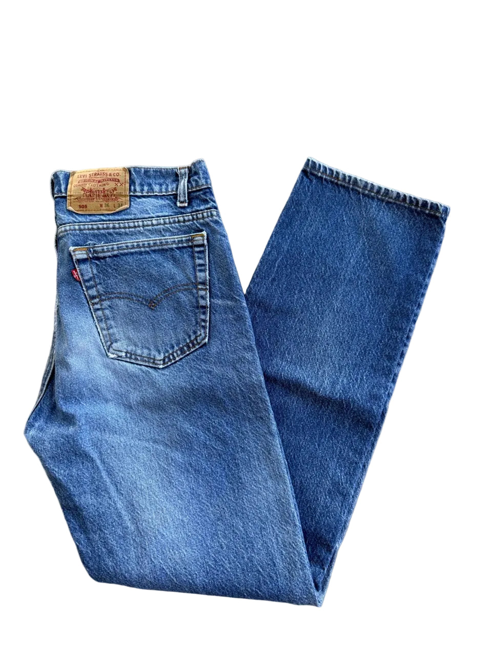 Vintage Levi's 505 Orange Tab Jeans 34x32 | 1990s | Made in USA