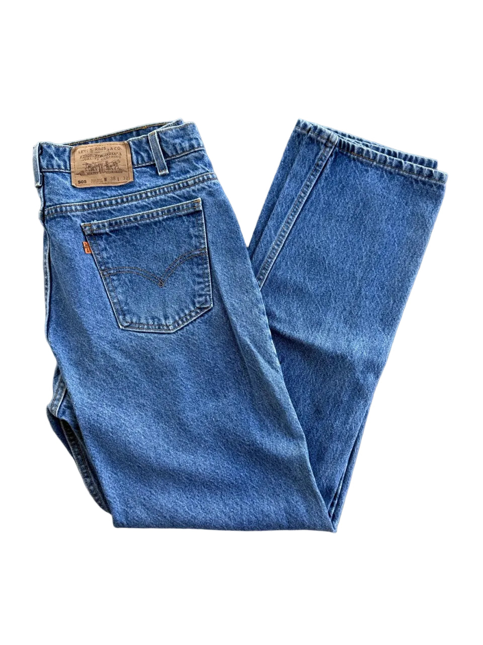 Vintage Levi's 505 Orange Tab Jeans 36x32 | 1995 | Made in USA